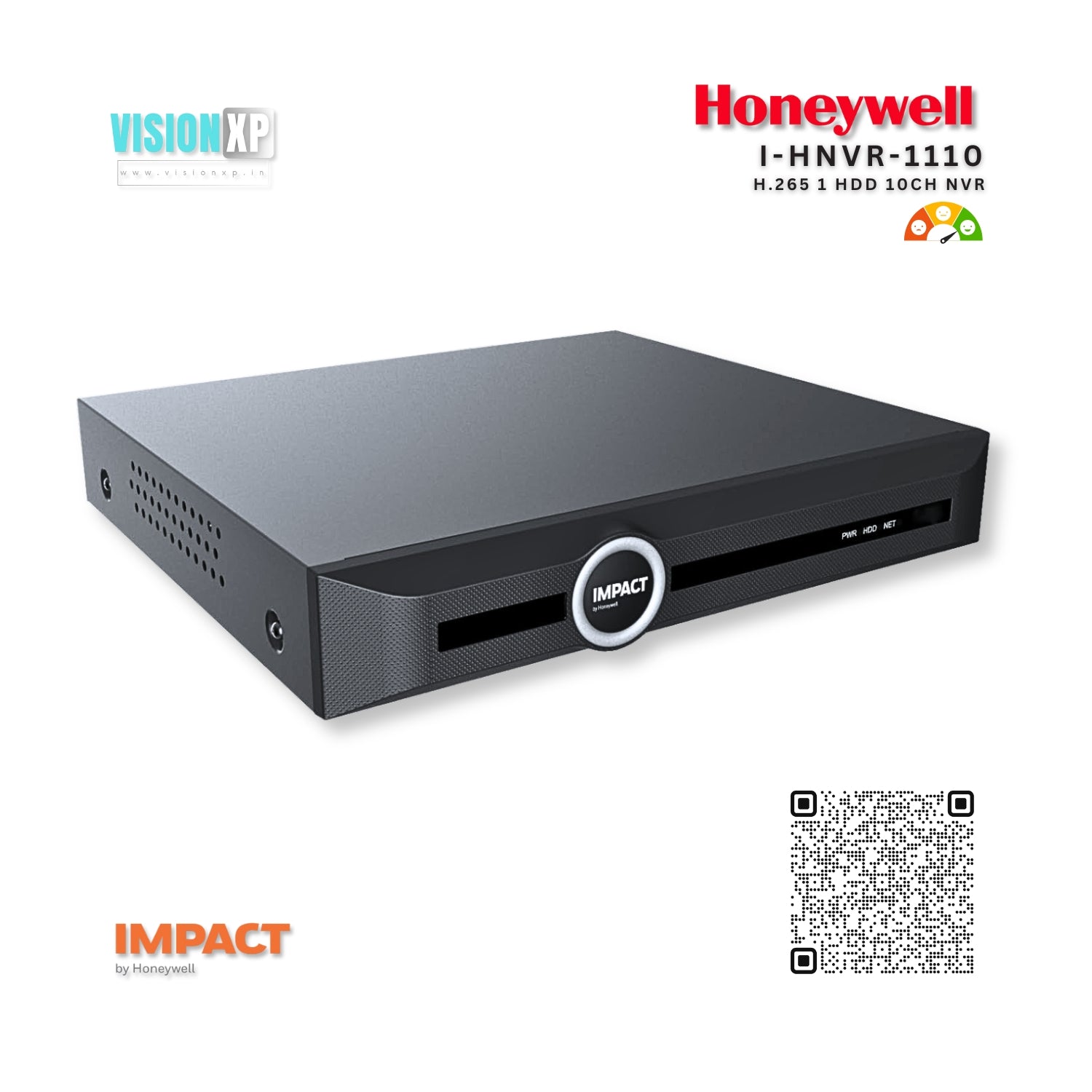 Honeywell Impact I-HNVR-1110 H.265 1HDD 10 Channel NVR Honeywell Impact I-HNVR-1110 H.265 1HDD 10 Channel NVR